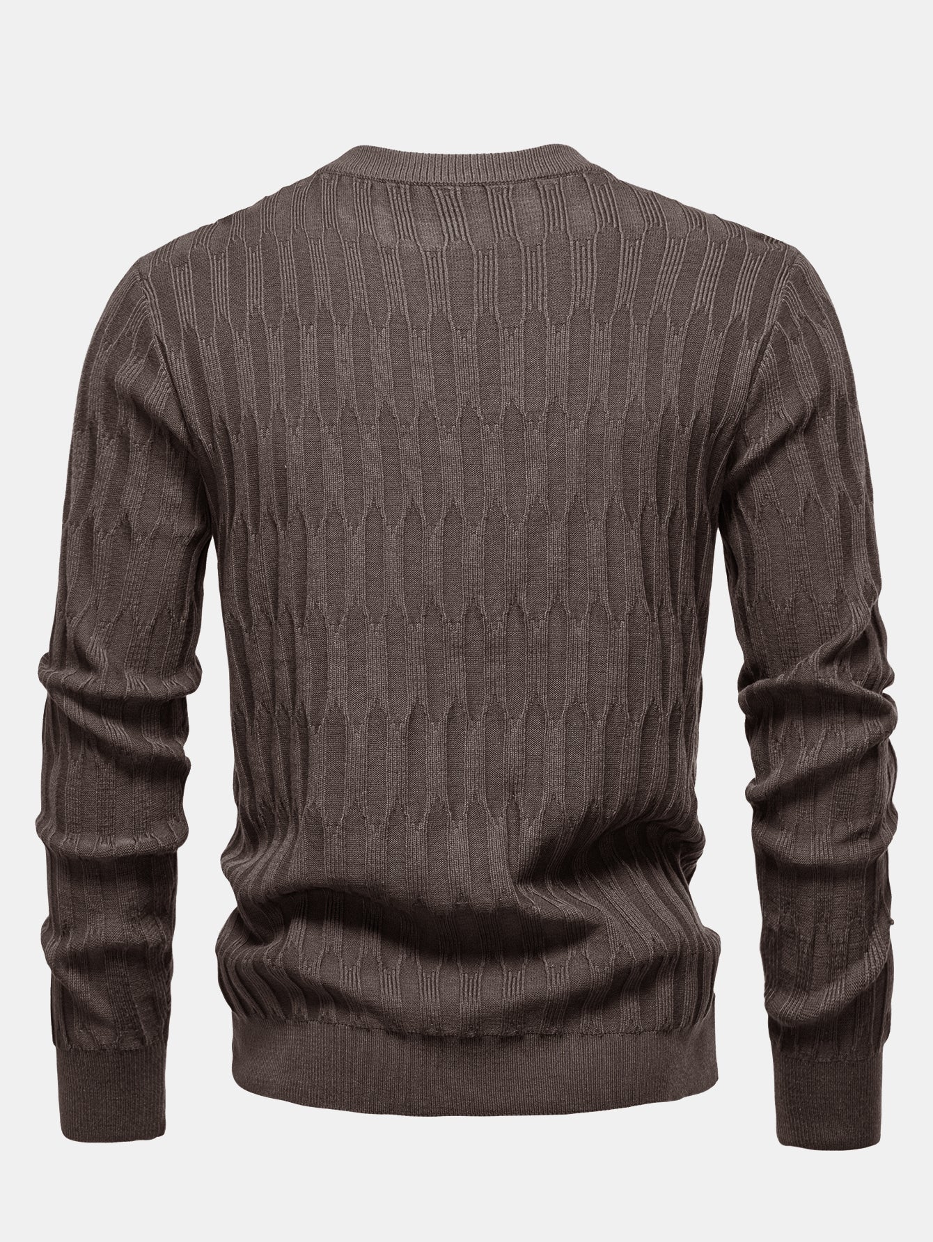 Gestreifter Rundhals-Pullover