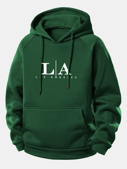 Los Angeles bedruckter Kordelzug-Hoodie