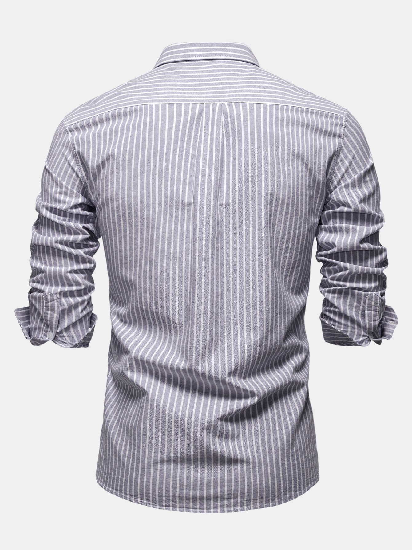 Cowboy-Stickerei Baumwoll-Oxford Hemd mit Streifen