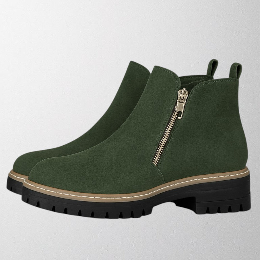 Elma – Damenschuh mit runder Zehenform und seitlichem Reißverschluss