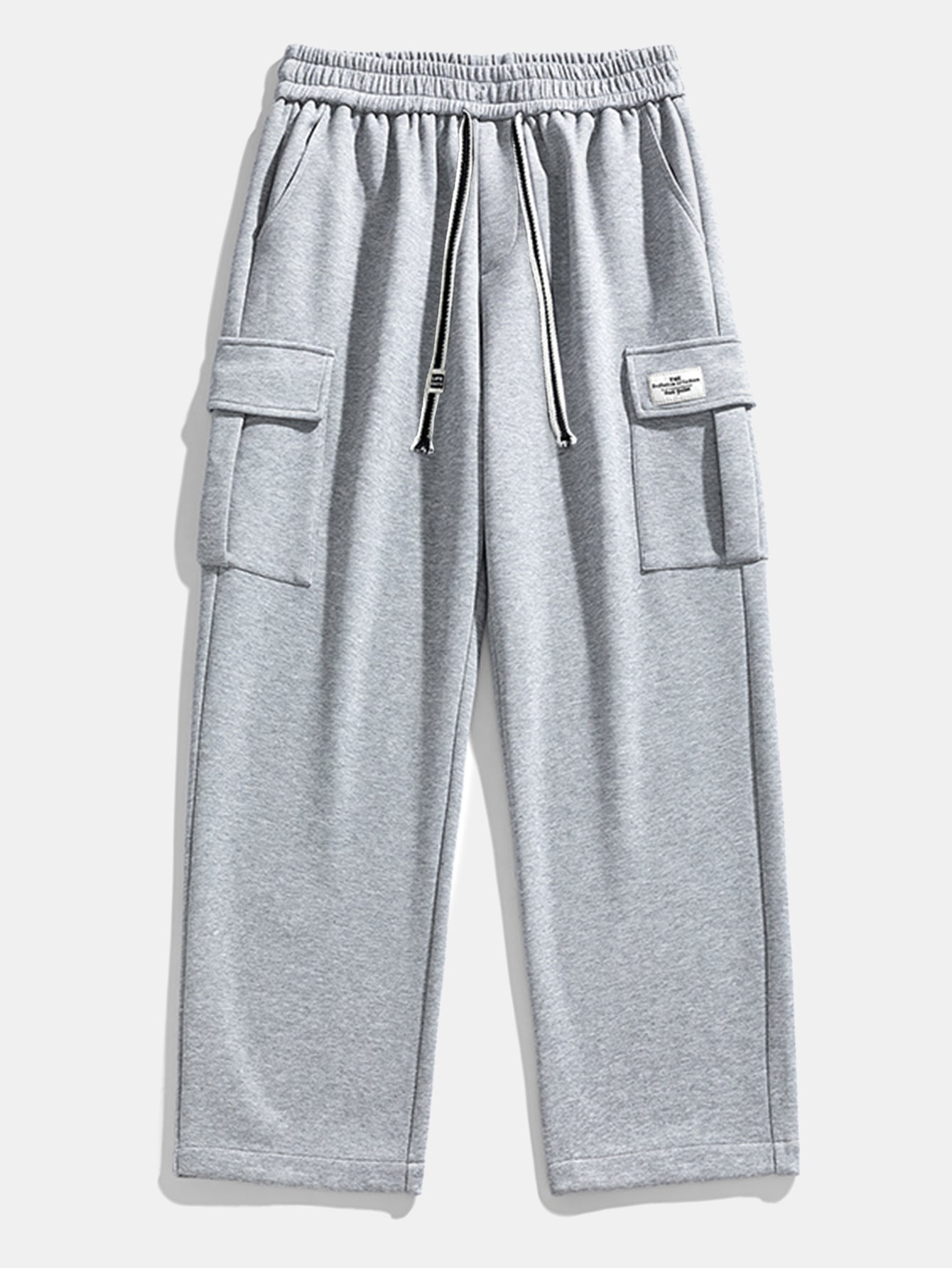 Bequeme gerade Jersey Cargo-Hose mit entspannter Passform