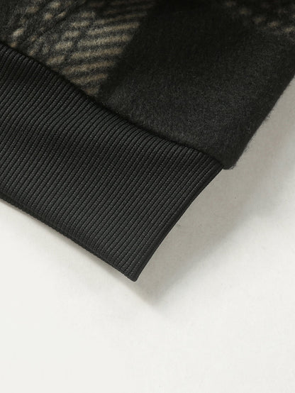 Teddy-Fleece Flanell Kapuzenmantel mit Reißverschluss