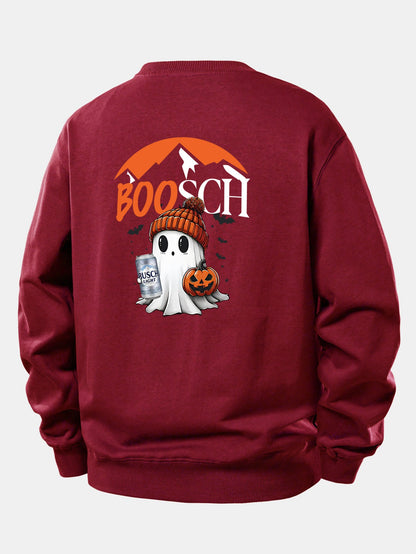 BOOSCH Bier Geist Druck Relaxed Fit Sweatshirt