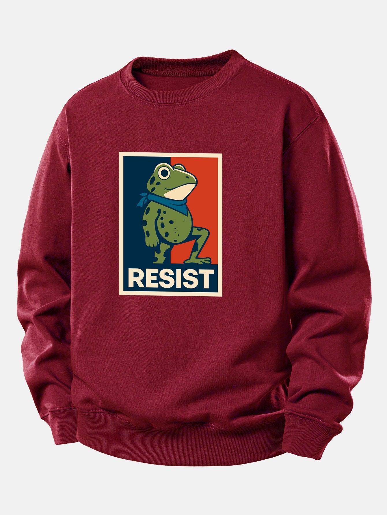 Resist Froschdruck Locker sitzendes Sweatshirt