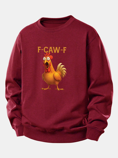 Houndstooth Relaxed Fit Sweatshirt