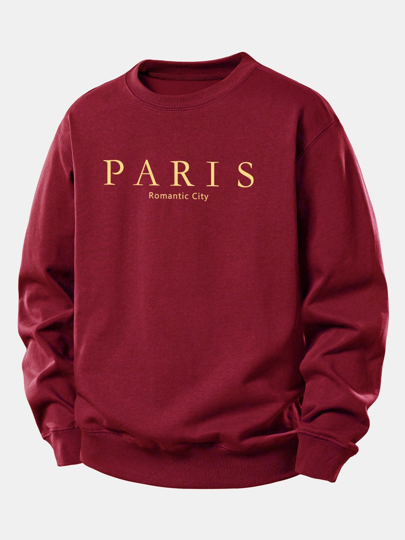 Paris Slogan Druck Locker Geschnittenes Sweatshirt