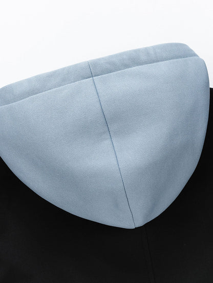 Kontrast 2 in 1 Kapuzen-Bomberjacke