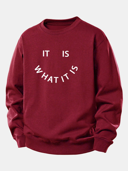 Es Ist Wie Es Ist - Lässig Sitzt Sweatshirt