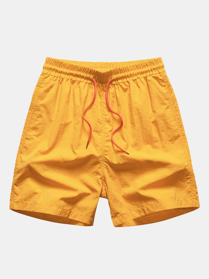 Palmenbaum-Muster Hemd mit Knöpfen und Badehose