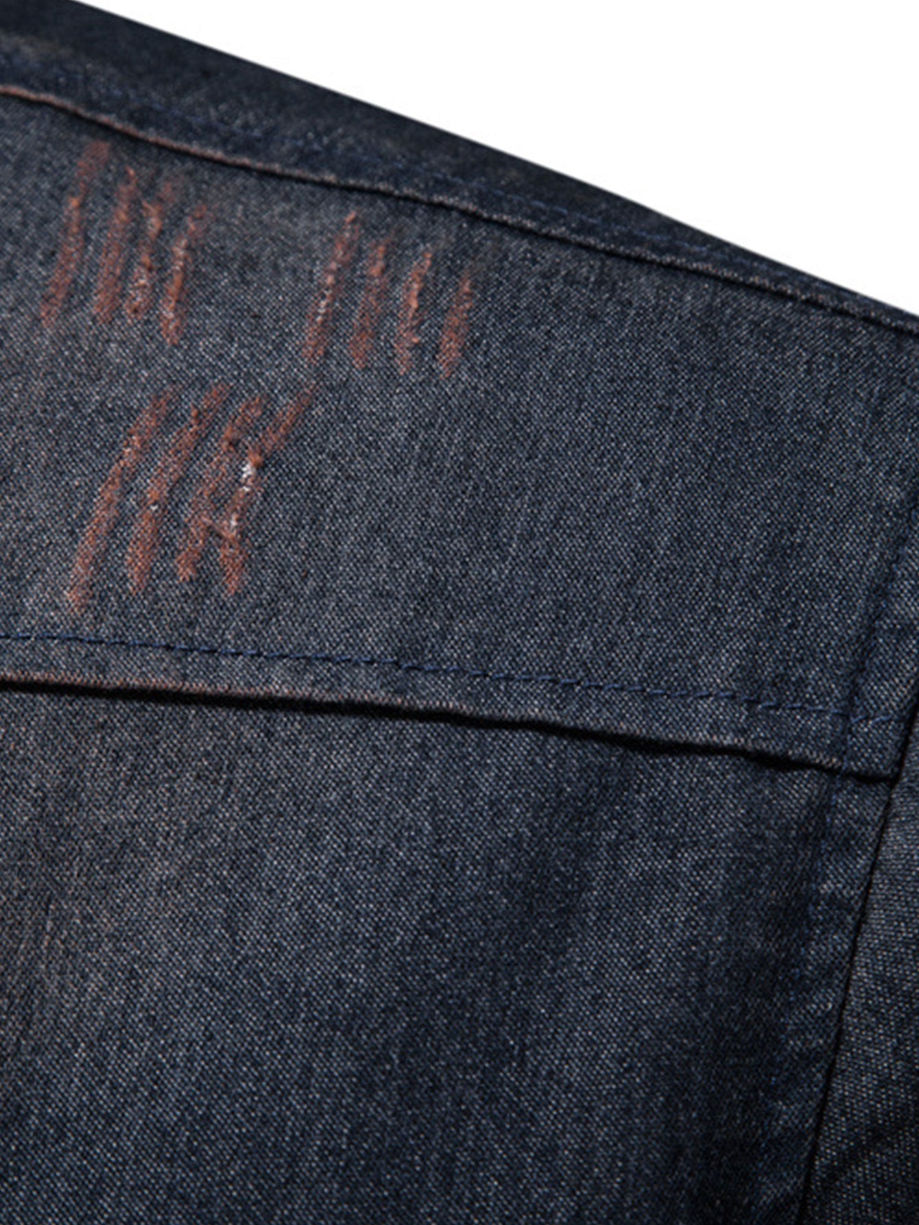 Gewaschenes Denim Westernhemd mit praktischen Taschen