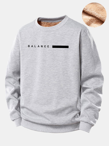 Fleece-Sweatshirt mit Balancestreifen und kuscheligem Teddyfutter