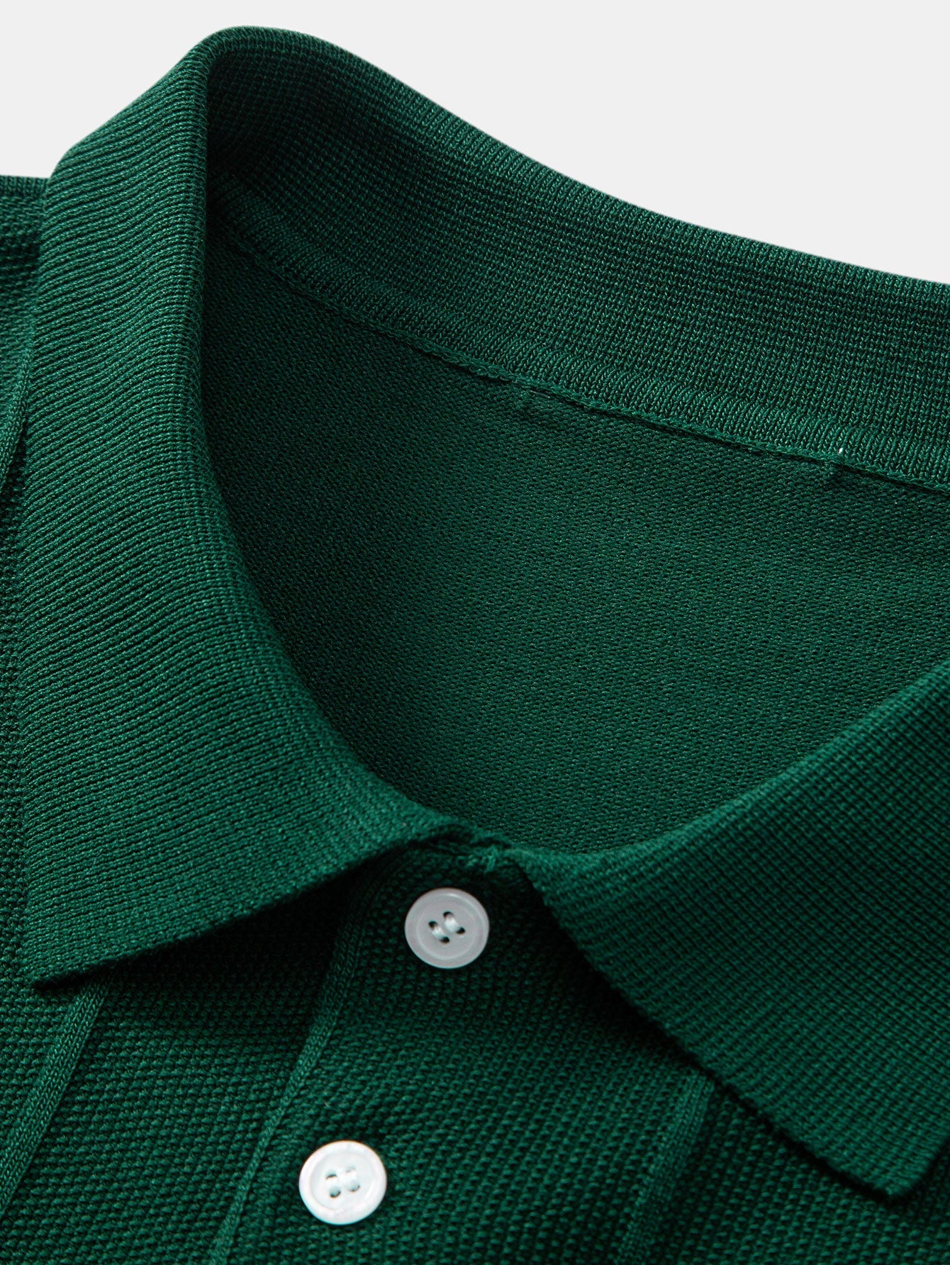 Gestreiftes Jacquard-Polo mit gerader, gerippter Hose