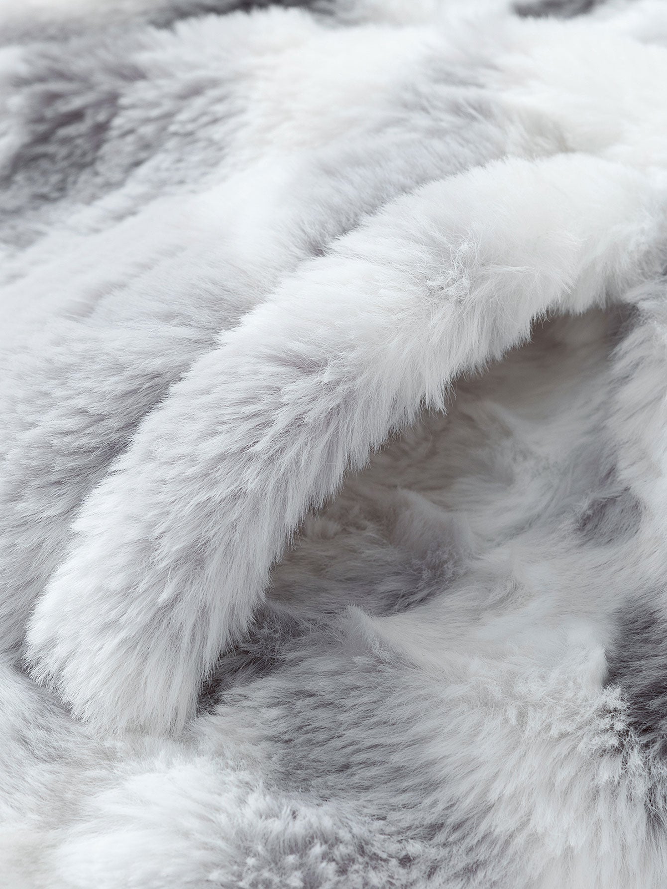 Kunstpelz Reißverschlussjacke