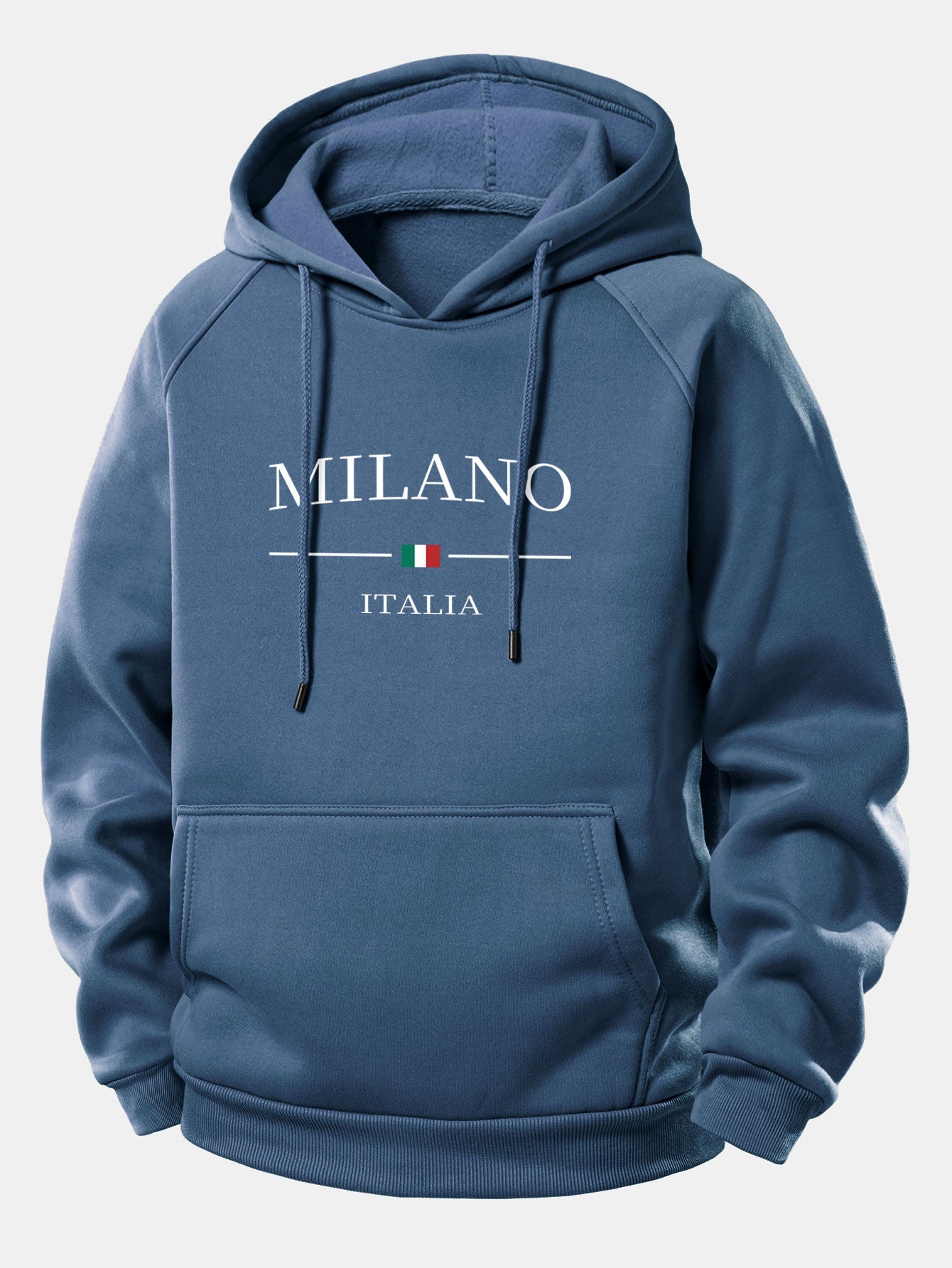 Milano Print Hoodie mit Kordelzug