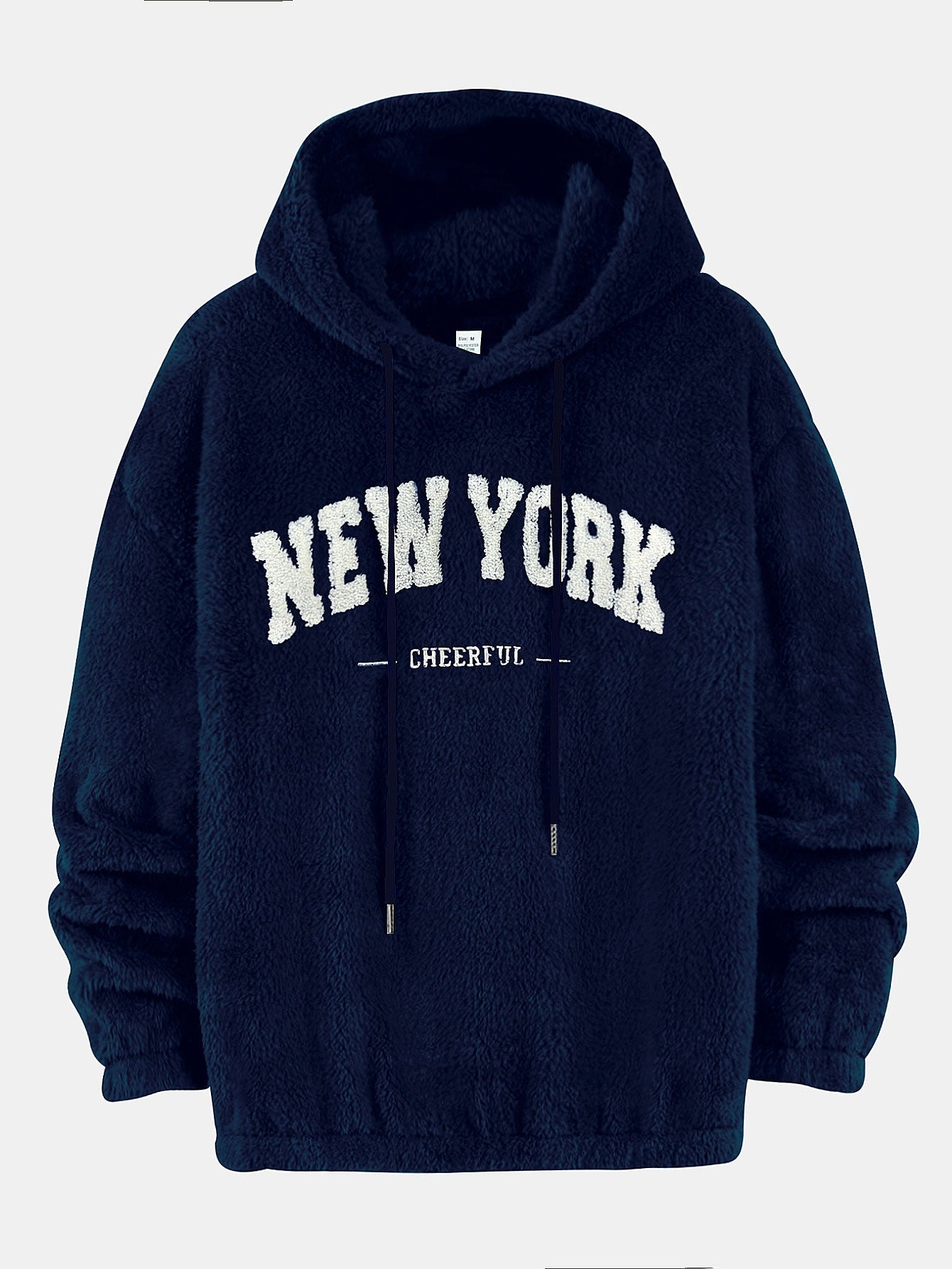 New York Embroidered Teddy Hoodie