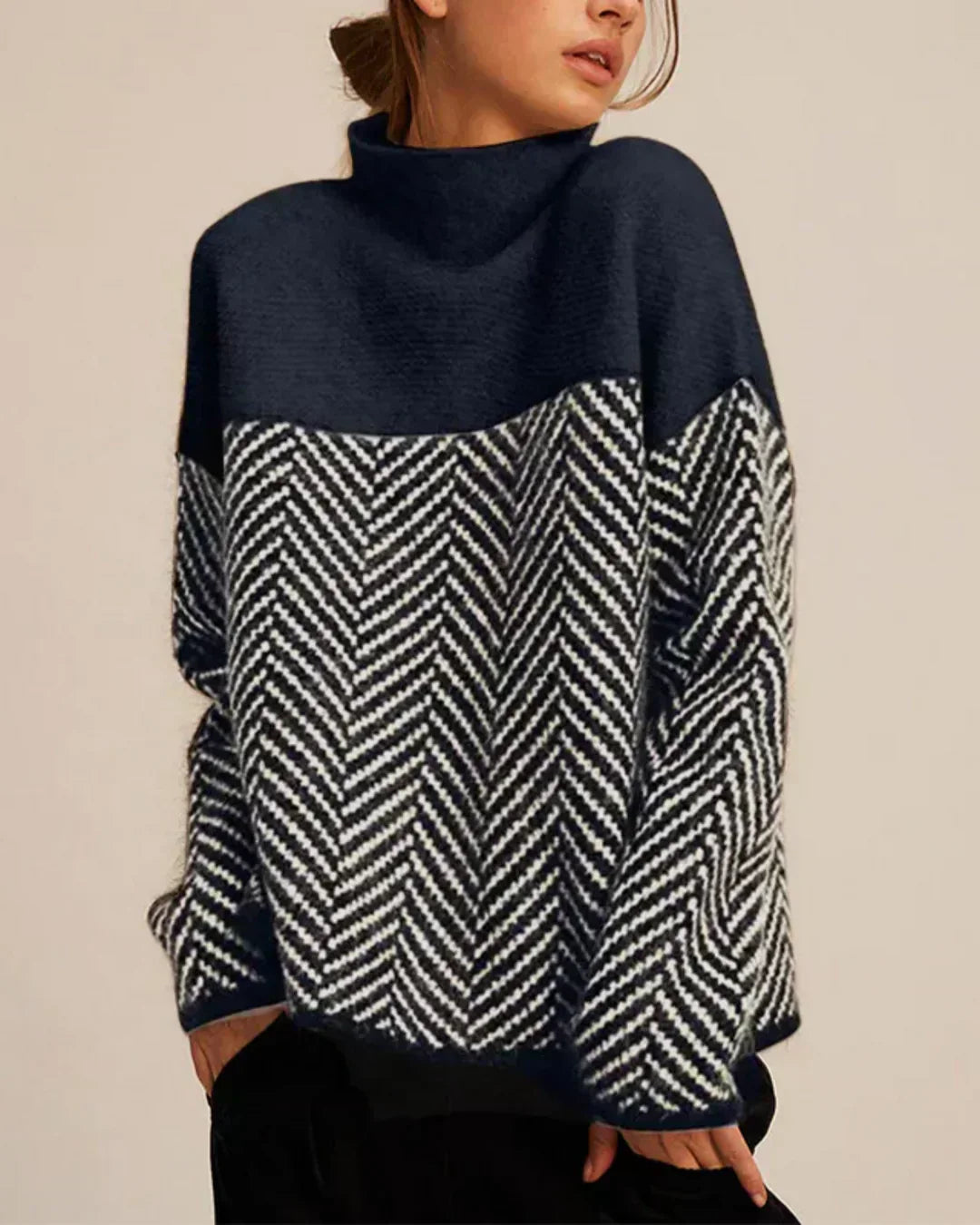 Norah | Baumwoll-Turtleneck-Pullover