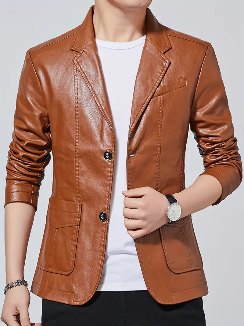 BENNO I KLASSIKER LEDERBLAZER