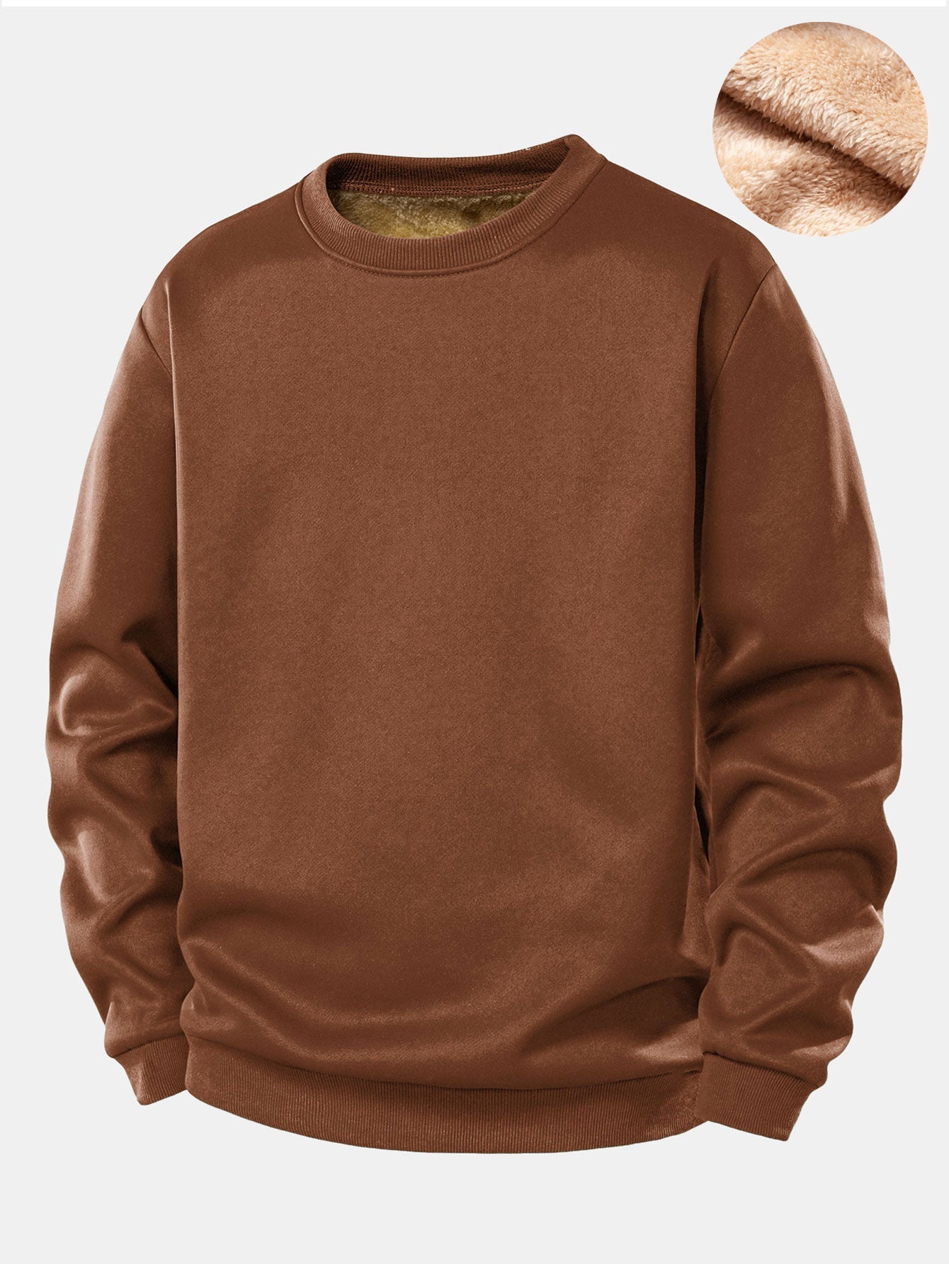 Teddy Fleece Gefüttertes Sweatshirt