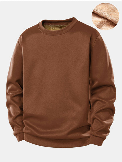 Teddy Fleece Gefüttertes Sweatshirt