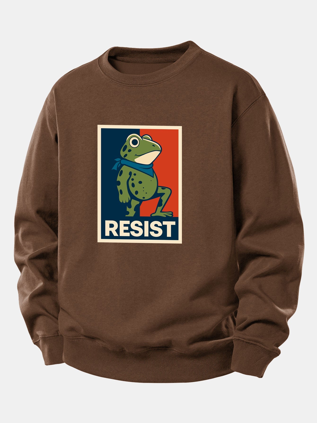 Resist Froschdruck Locker sitzendes Sweatshirt