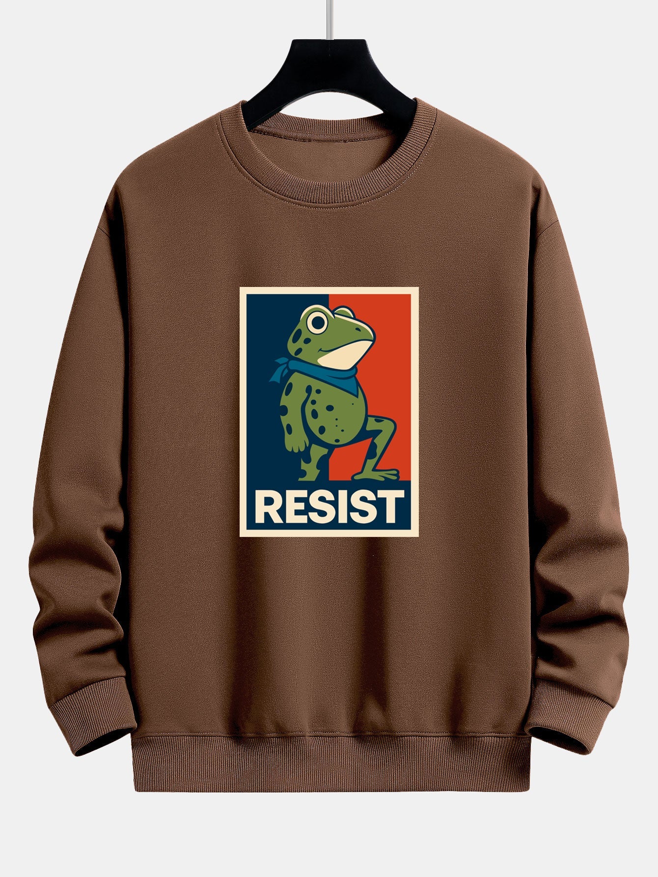Resist Froschdruck Locker sitzendes Sweatshirt