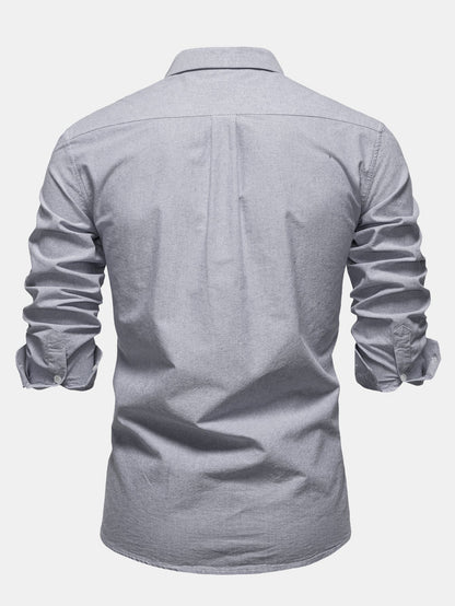 Cowboy Stickerei Baumwolle Oxford Hemd zum Zumknöpfen