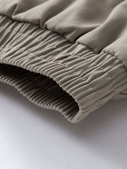 Boxy Passform Kunstpelzkragen Kapuzenmantel