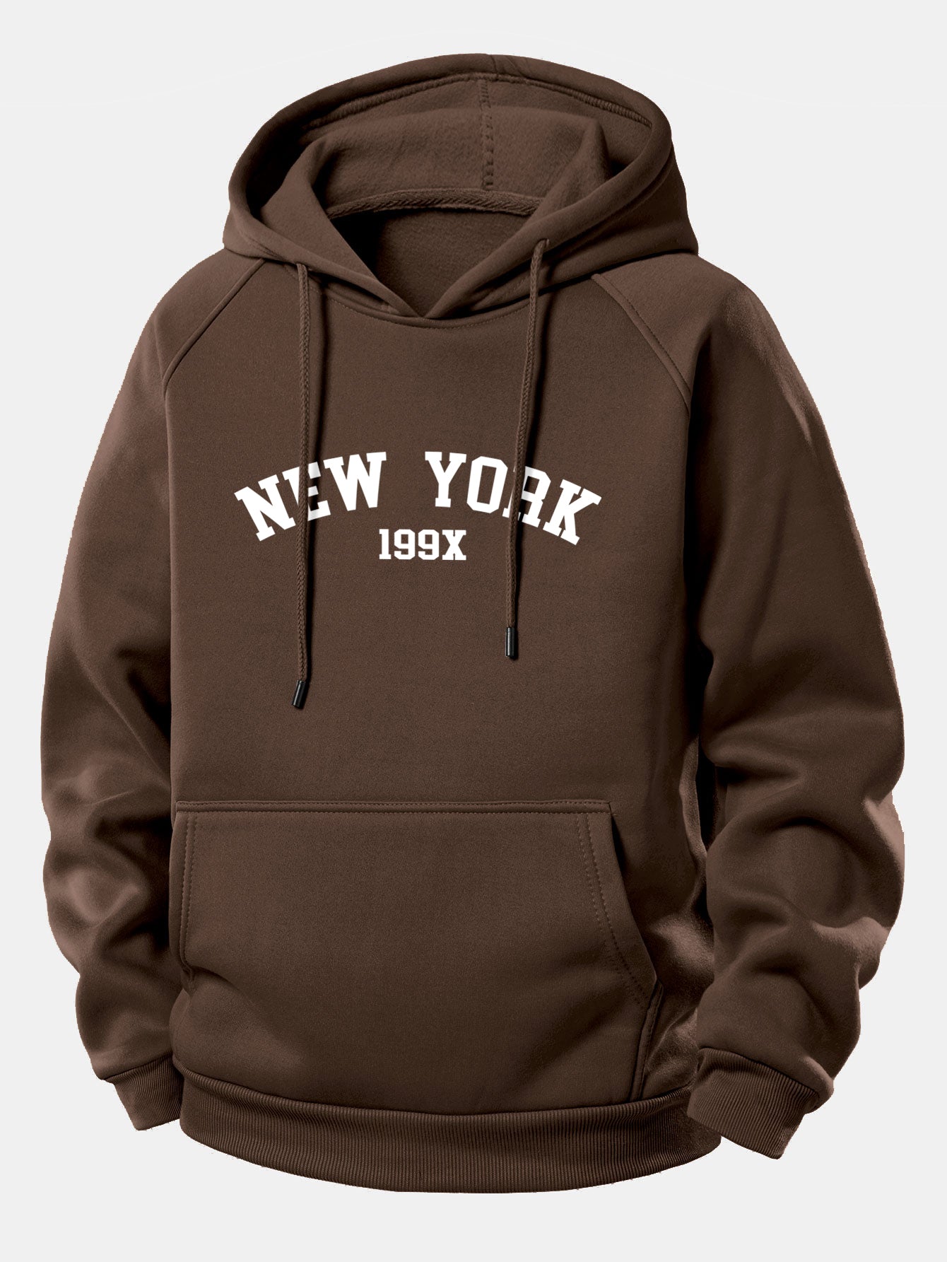 New York Print Hoodie with Drawstring