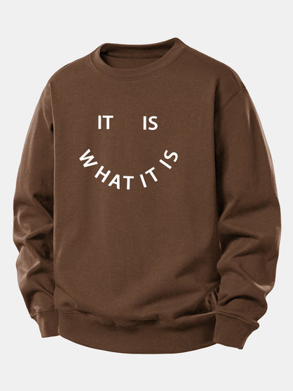 Es Ist Wie Es Ist - Lässig Sitzt Sweatshirt