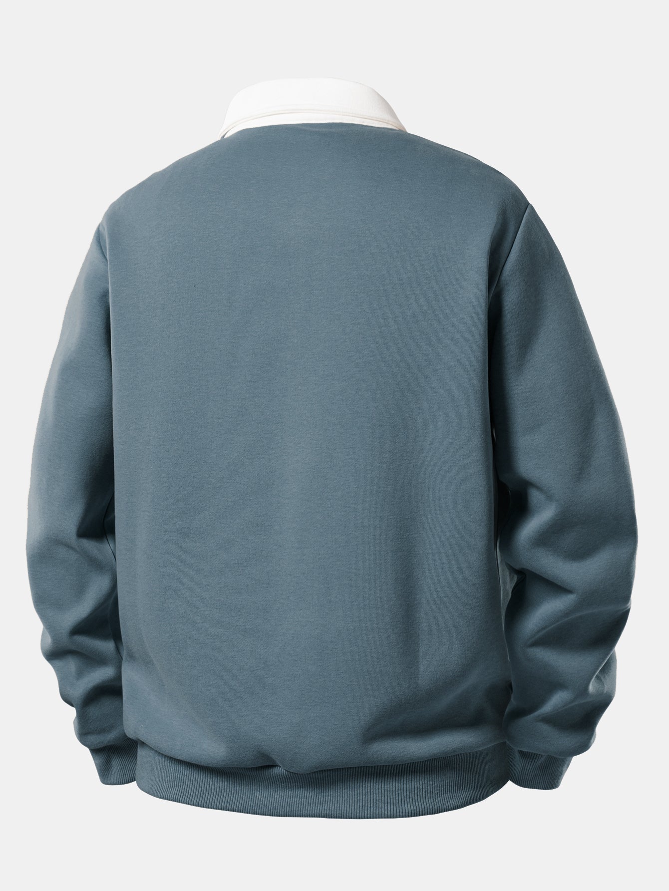 Pullover mit kontrastierendem Poloshirt-Kragen