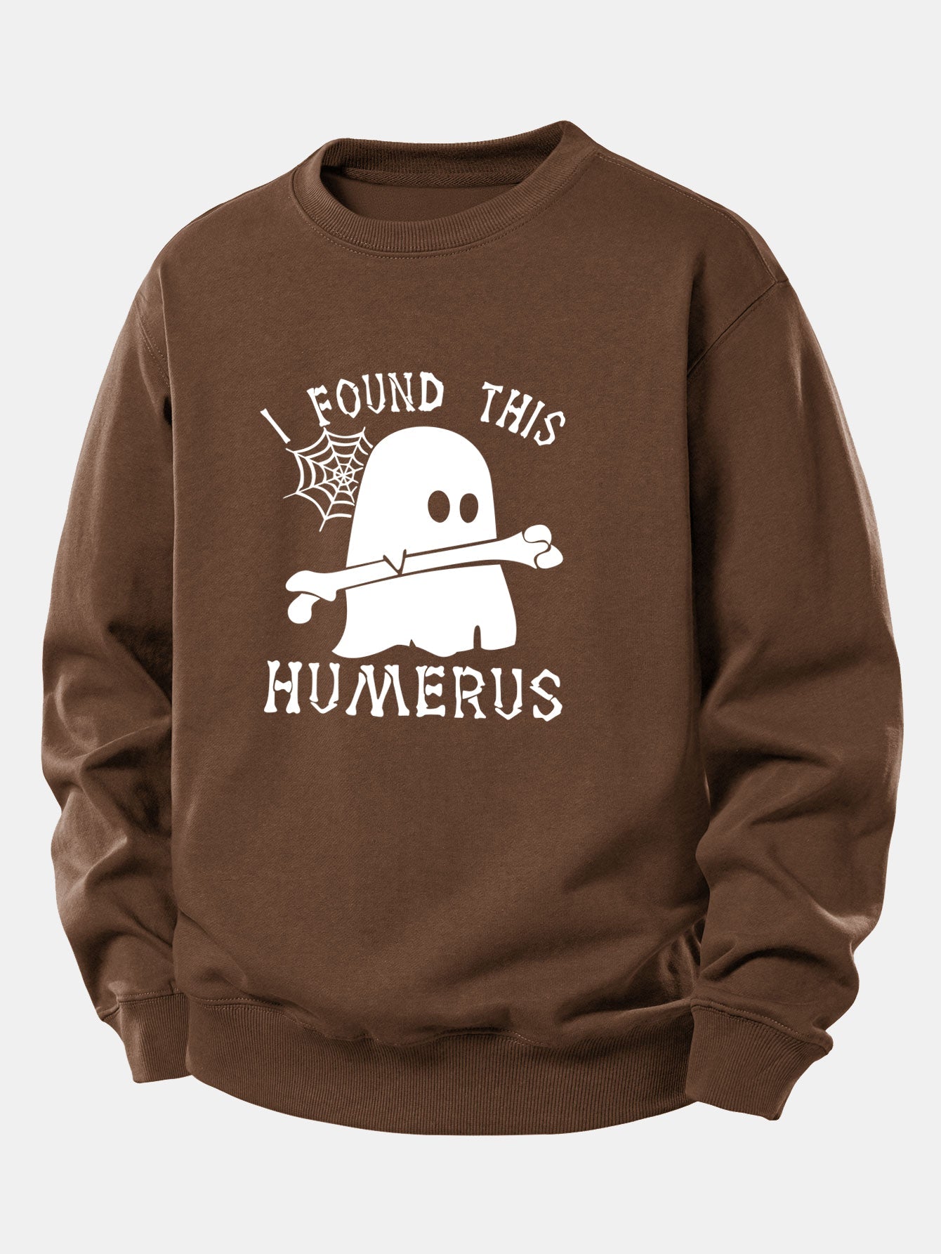 Ghost Fand Humerus Druck Sweatshirt mit lockerem Sitz
