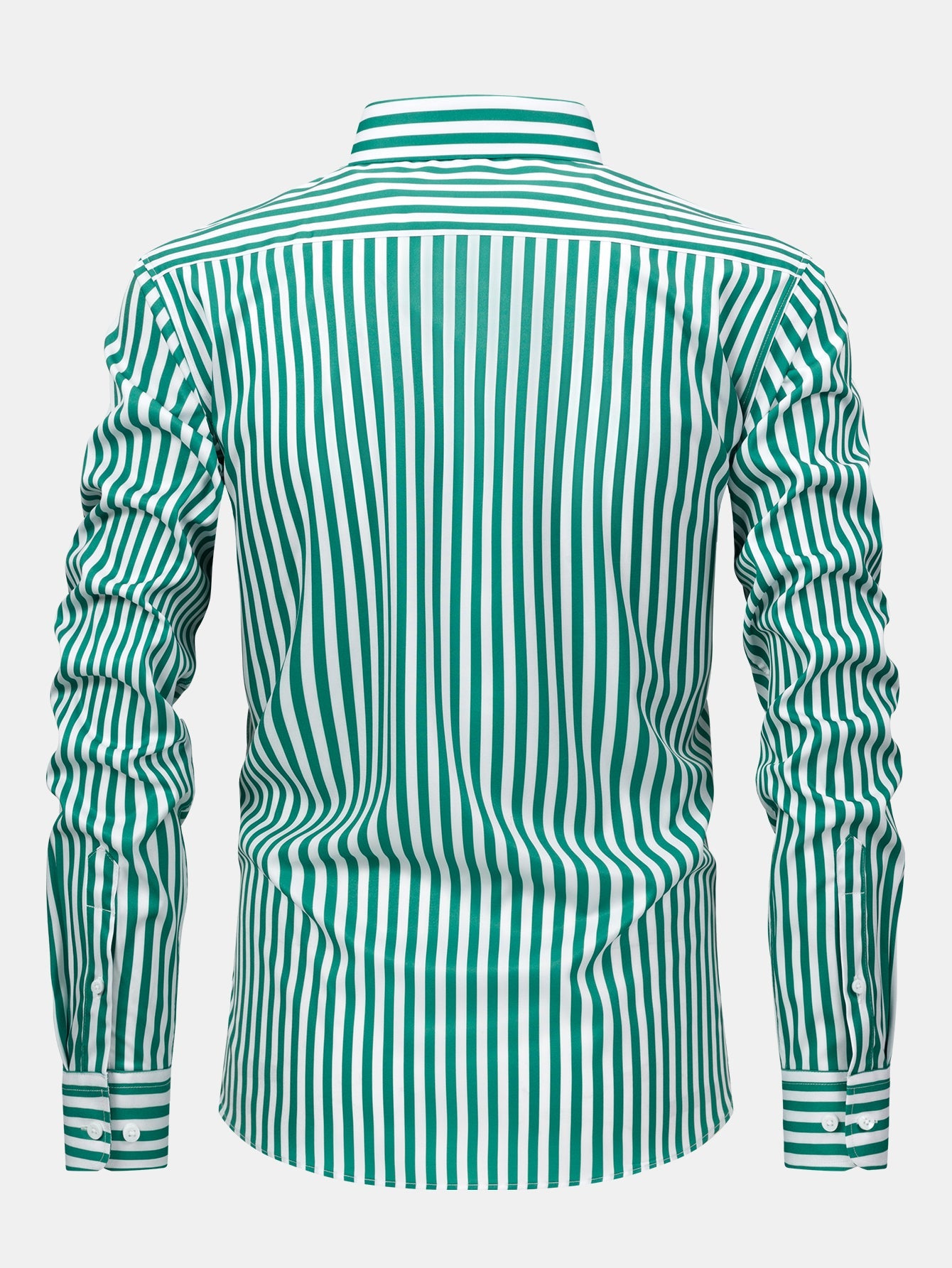 Gestreiftes Langarmhemd mit Knopfverschluss