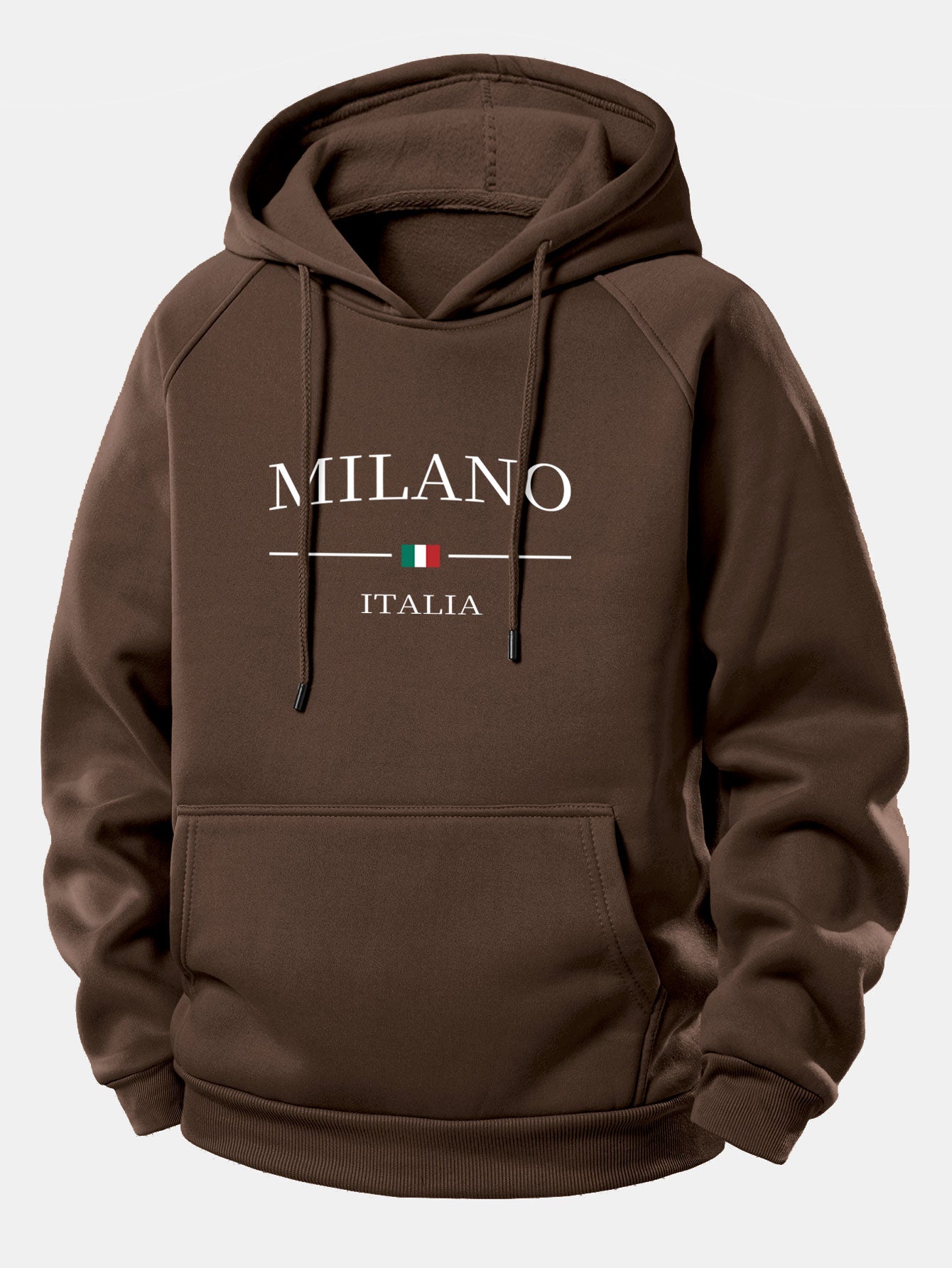 Milano Print Hoodie mit Kordelzug