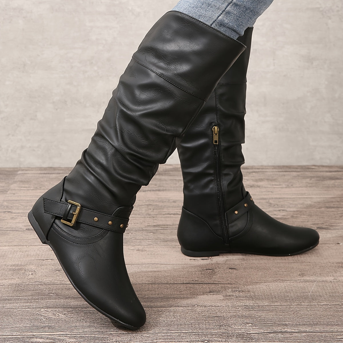 Danica | Damen Knöchelhohe Stiefel mit seitlichem Reißverschluss