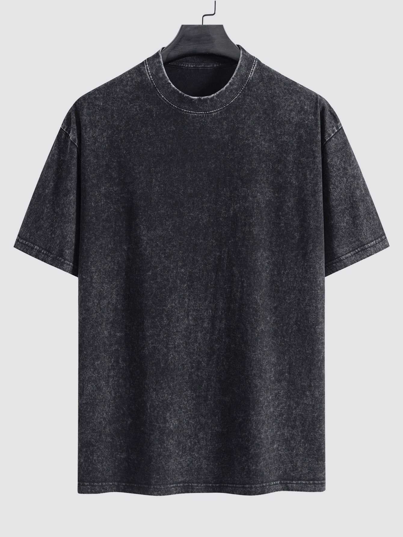 Basic gewaschenes, distressed Oversize T-Shirt mit Drop-Shoulder