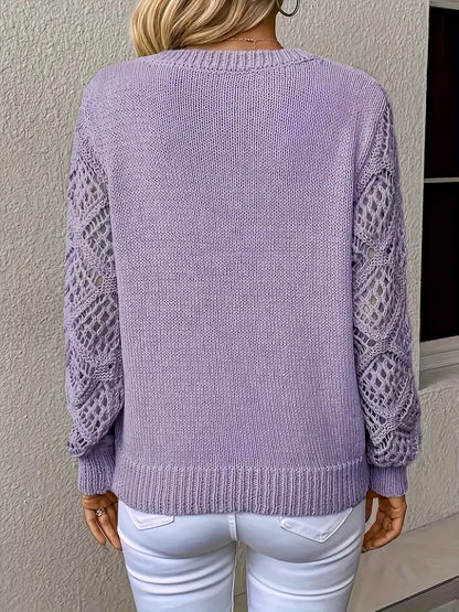 Stutz™ | Strickpullover mit Spitze