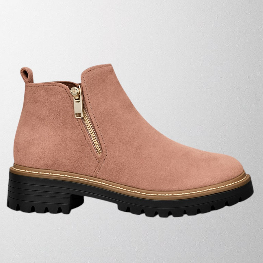 Elma – Damenschuh mit runder Zehenform und seitlichem Reißverschluss