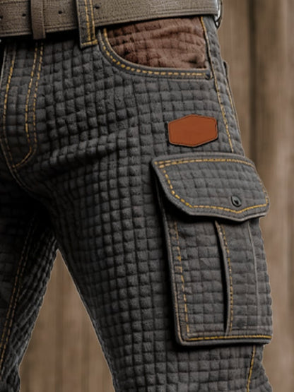 Retro-Multifunktions-Arbeitshose für Herren mit Taschen