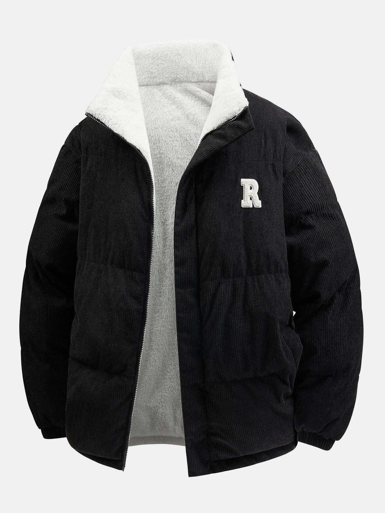 Wende-Teddy-Fleece-Cord-Mantel