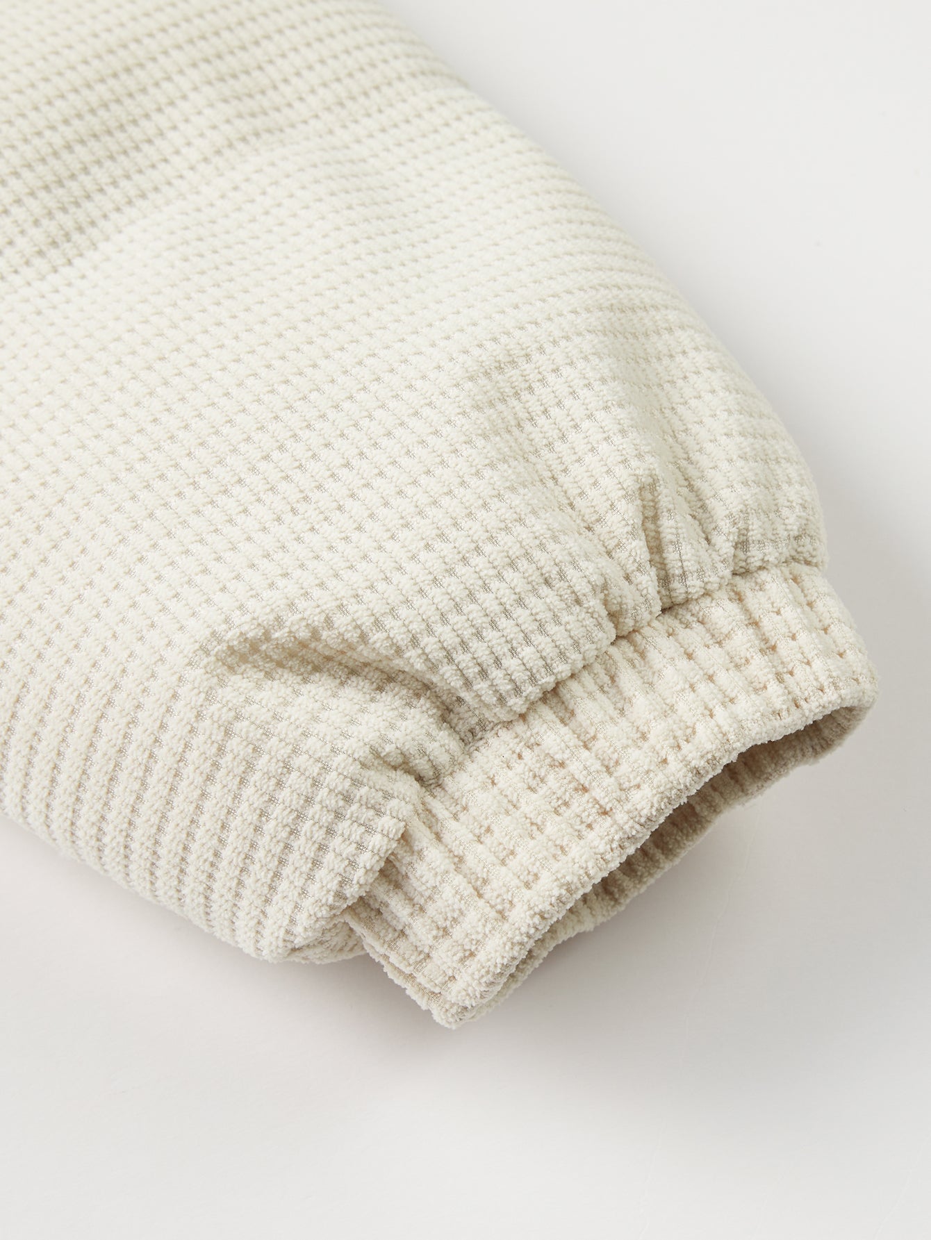 Teddygefütterter Corduroy Steppmantel mit Kapuze