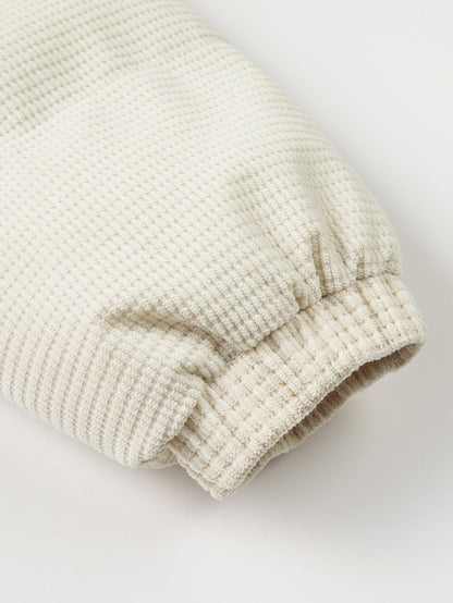 Teddygefütterter Corduroy Steppmantel mit Kapuze