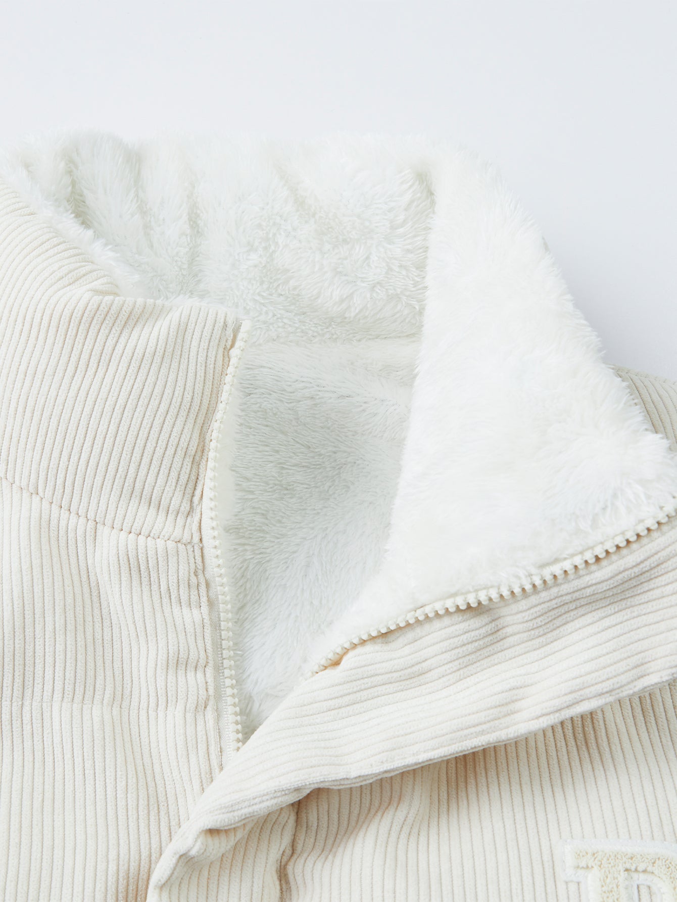 Wende-Teddy-Fleece-Cord-Mantel