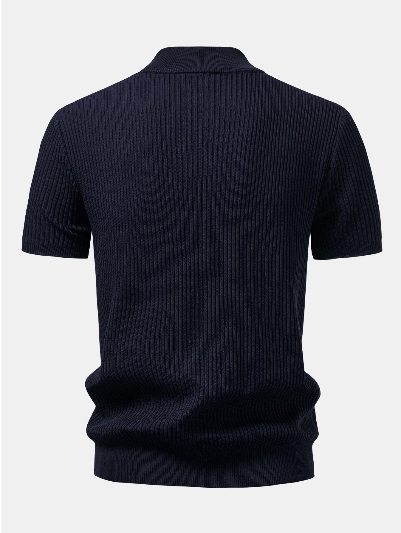 Rippstrick Rollkragen Pullover T-Shirt