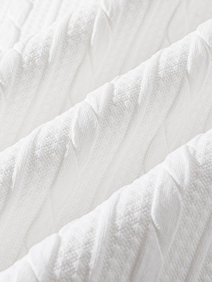 Jacquard-Sweatshirt mit Rundhalsausschnitt und Twist-Muster in lässiger Passform