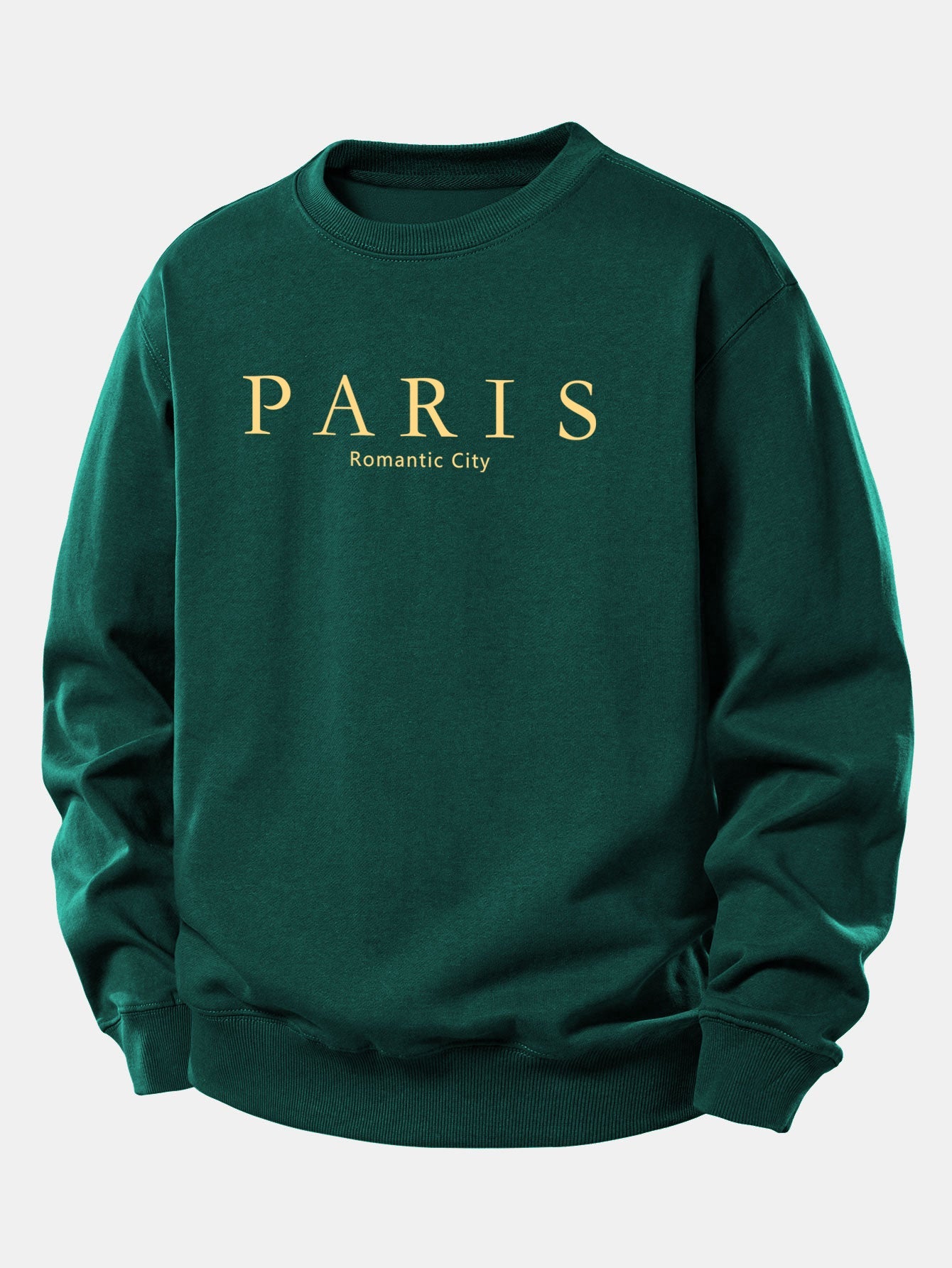 Paris Slogan Druck Locker Geschnittenes Sweatshirt