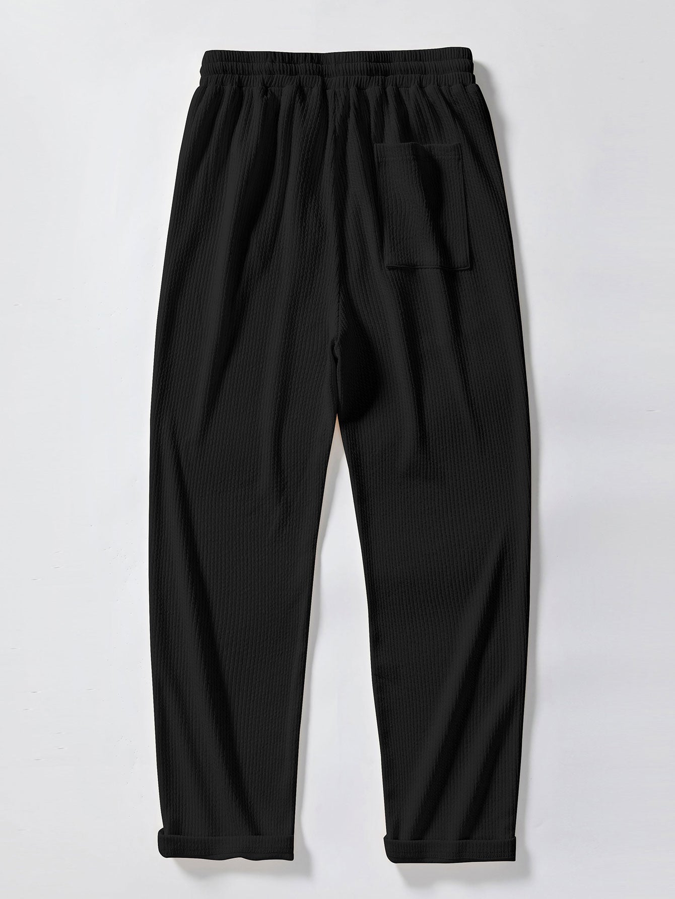 Muscle Fit Rippkragen Shirt & Straight-Cut Ripp Pants