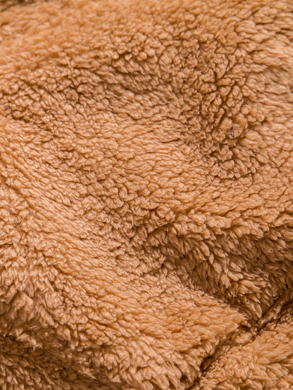 Bestickter Teddy Hoodie mit Bärenmotiv