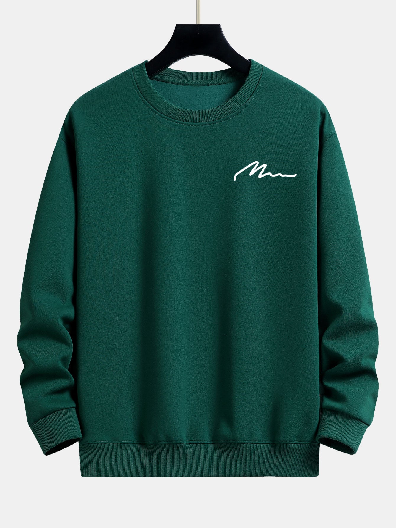 Herren Slogan Druck Relaxed Fit Sweatshirt