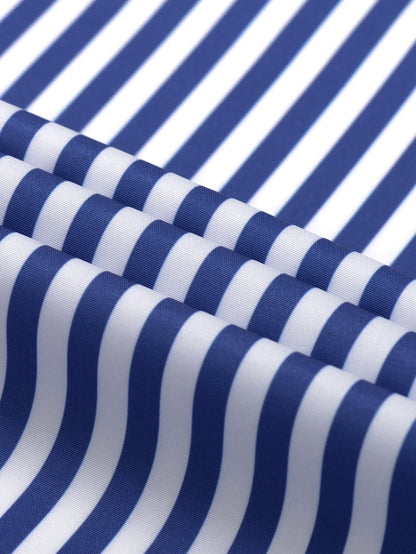 Gestreiftes Langarmhemd mit Knopfverschluss