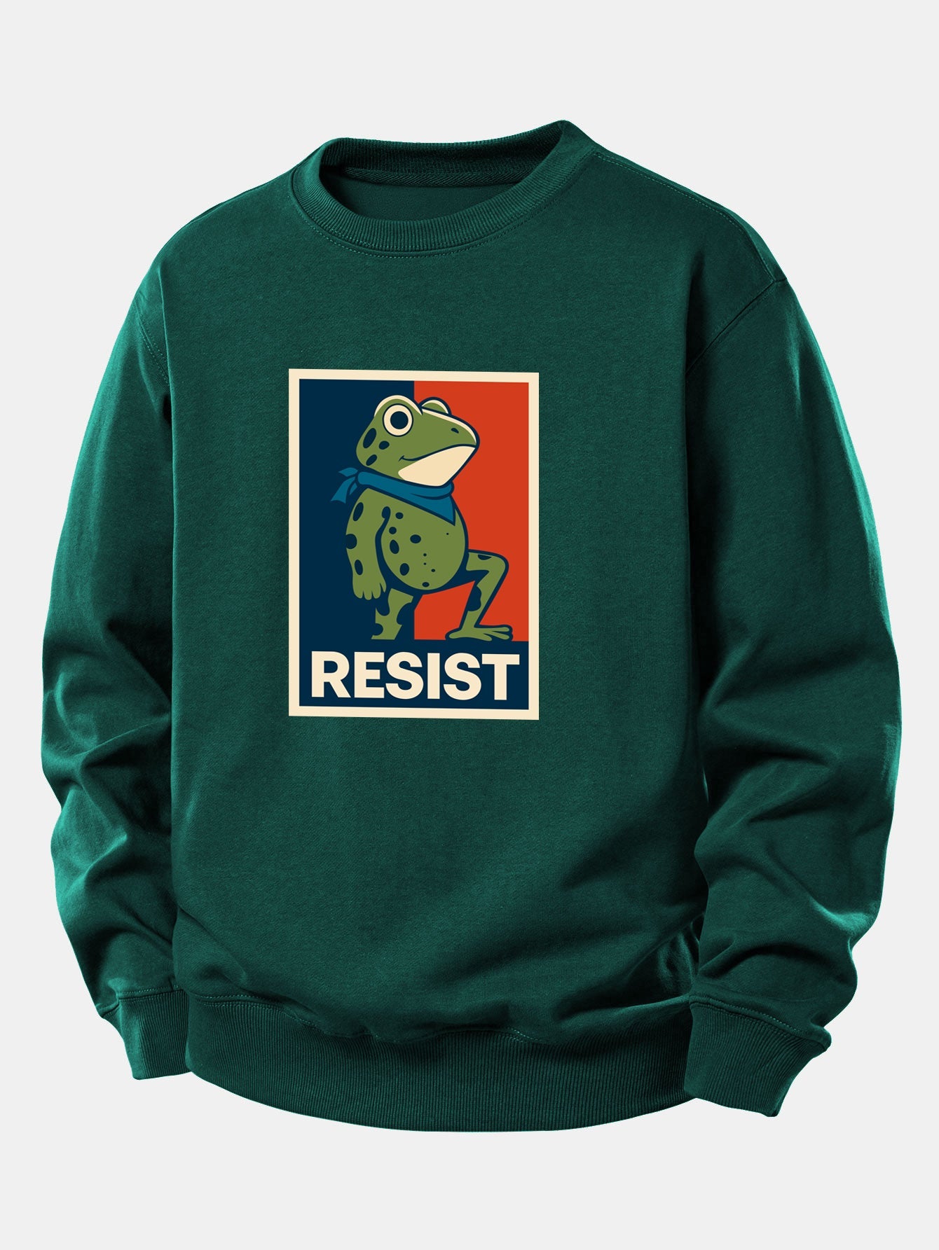 Resist Froschdruck Locker sitzendes Sweatshirt